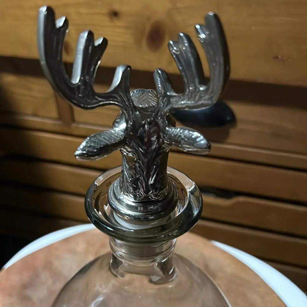 Crate & Barrel RARE Stag Decanter